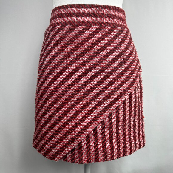 RW&CO Preppy Chic Tweed Red Mini Skirt – Size X-Small 2 - Picture 1 of 7